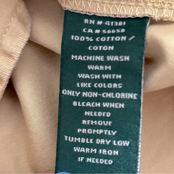 Lauren Ralph Lauren Tan Denim Button Down Utility Dress - Picture 6 of 9